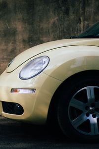 Превью обои автомобиль, фары, вид сбоку