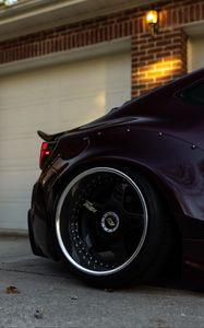 Превью обои автомобиль, колесо, тюнинг, дрифт