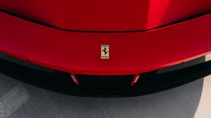 Превью обои автомобиль, спорткар, вид сверху, красный