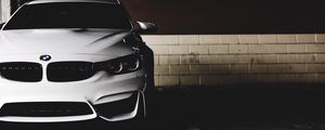 Превью обои автомобиль, вид спереди, фары