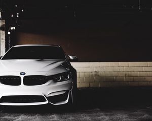 Превью обои автомобиль, вид спереди, фары