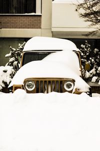 Превью обои автомобиль, внедорожник, снег