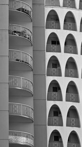 Превью обои балконы, арки, фасад, здание, архитектура
