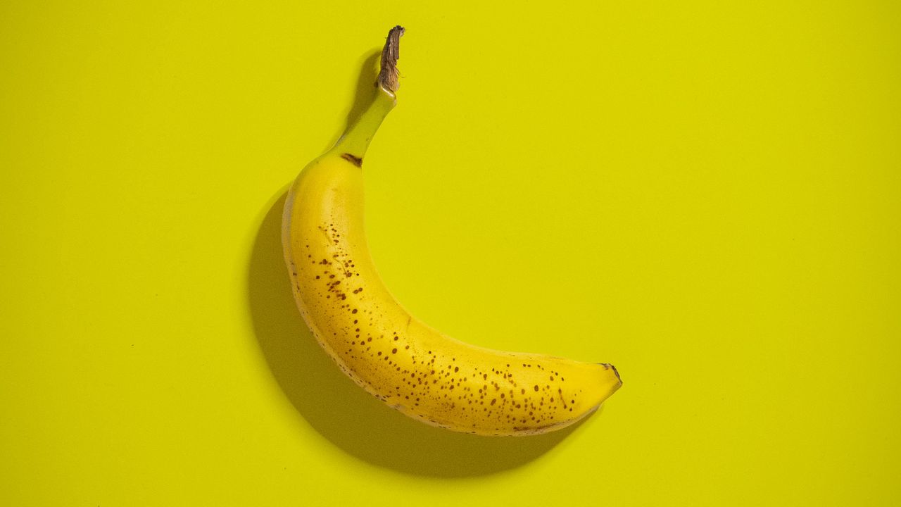 Обои банан, фрукт, тропический, желтый