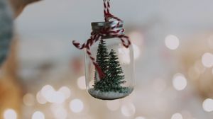 Превью обои банка, украшение, елка, новый год, рождество