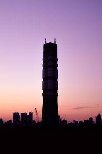 Превью обои башня, закат, небо