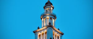 Превью обои башня, здание, архитектура, огни