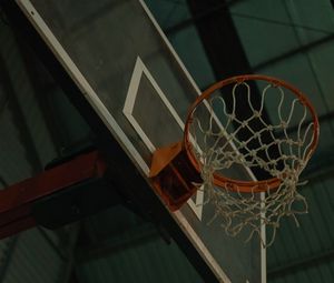 Превью обои баскетбол, баскетбольная сетка, баскетбольное кольцо, баскетбольный щит