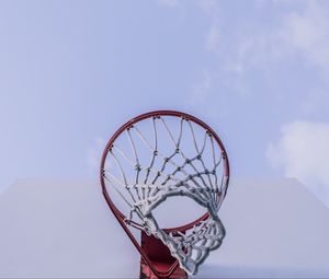 Превью обои баскетбольное кольцо, баскетбол, спорт, небо
