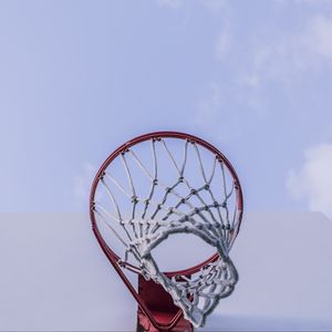 Превью обои баскетбольное кольцо, баскетбол, спорт, небо