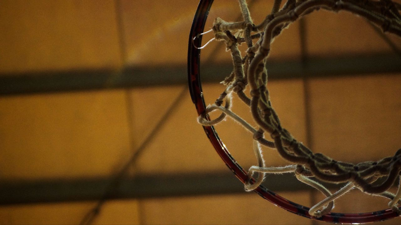 Обои баскетбольное кольцо, сетка, круг