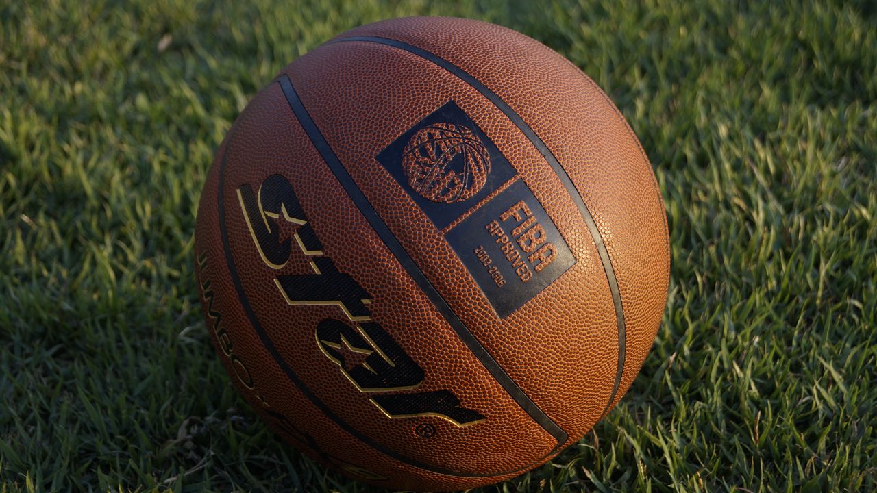 Обои баскетбольный мяч, баскетбол, мяч, трава