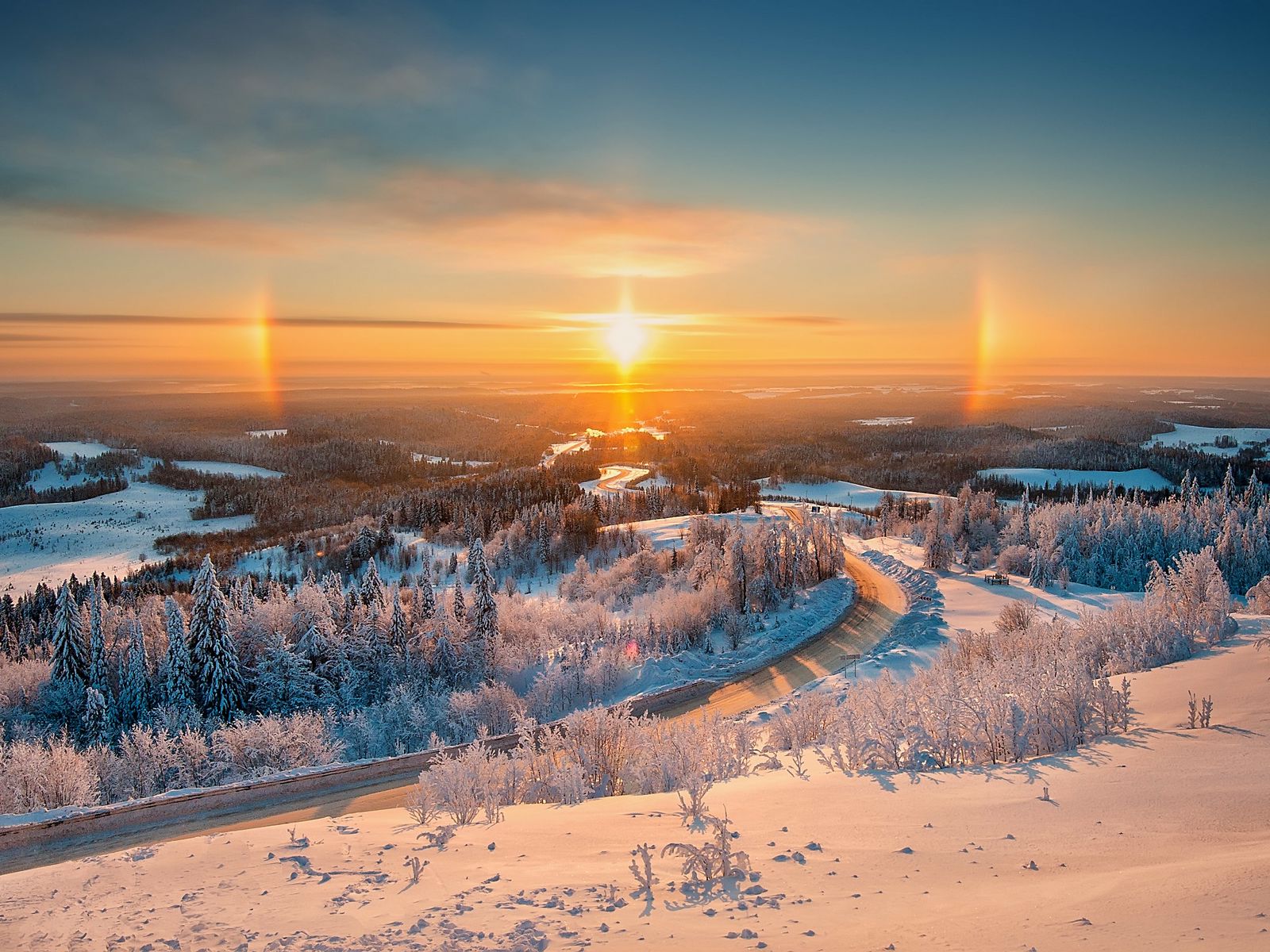 Рассвет зимой