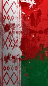 Превью обои белоруссия, флаг, краска, пятна, фон, стена