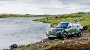 Превью обои bentley, bentayga, вид сбоку