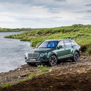 Превью обои bentley, bentayga, вид сбоку