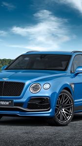 Превью обои bentley, bentayga, вид сбоку