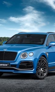 Превью обои bentley, bentayga, вид сбоку