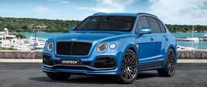 Превью обои bentley, bentayga, вид сбоку