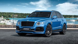 Превью обои bentley, bentayga, вид сбоку