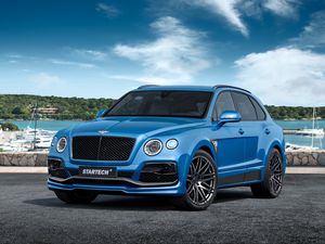 Превью обои bentley, bentayga, вид сбоку