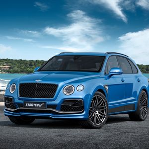 Превью обои bentley, bentayga, вид сбоку