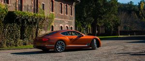 Превью обои bentley continental, bentley, автомобиль, коричневый