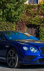 Превью обои bentley continental, bentley, автомобиль, синий