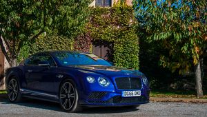 Превью обои bentley continental, bentley, автомобиль, синий