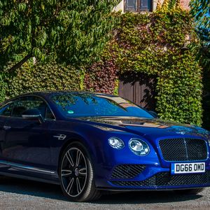 Превью обои bentley continental, bentley, автомобиль, синий