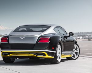 Превью обои bentley, continental, gt, вид сзади