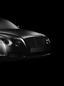 Превью обои bentley continental gt, bentley, чб, серый, роскошный