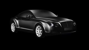 Превью обои bentley continental gt, bentley, чб, серый, роскошный