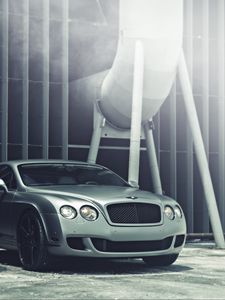 Превью обои bentley, continental, матовый, vellano wheels