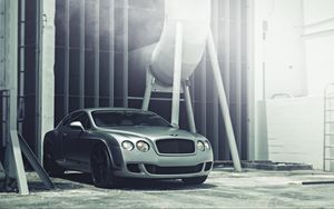 Превью обои bentley, continental, матовый, vellano wheels