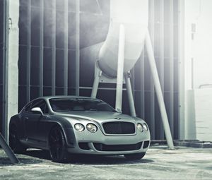 Превью обои bentley, continental, матовый, vellano wheels