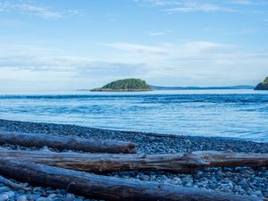 Превью обои берег, море, остров, пейзаж, природа