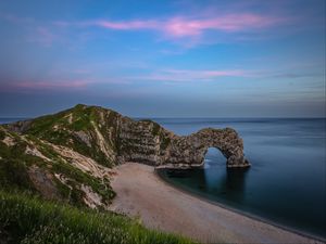 Превью обои берег, море, скала, арка, пейзаж