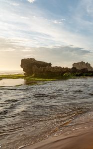 Превью обои берег, море, скалы, природа, пейзаж