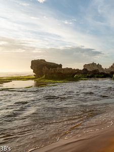 Превью обои берег, море, скалы, природа, пейзаж