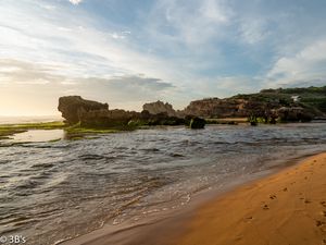 Превью обои берег, море, скалы, природа, пейзаж