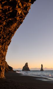 Превью обои берег, море, скалы, пейзаж, природа