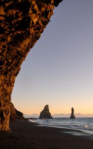 Превью обои берег, море, скалы, пейзаж, природа