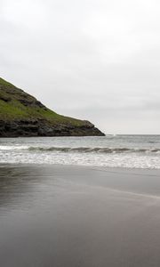 Превью обои берег, море, вода, скалы, пейзаж