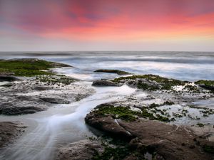 Превью обои берег, море, волны, природа