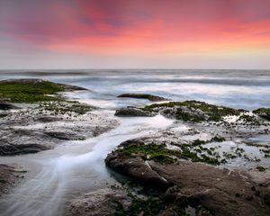 Превью обои берег, море, волны, природа