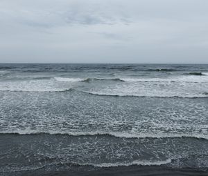 Превью обои берег, море, волны, пена, природа