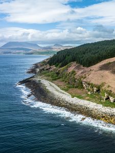 Превью обои берег, остров, море, пейзаж