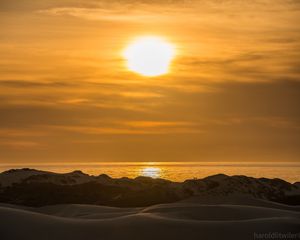 Превью обои берег, рельеф, море, солнце, природа