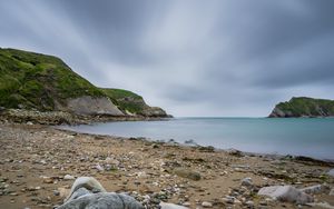 Превью обои берег, скалы, море, пейзаж